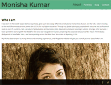 Tablet Screenshot of monishakumar.com